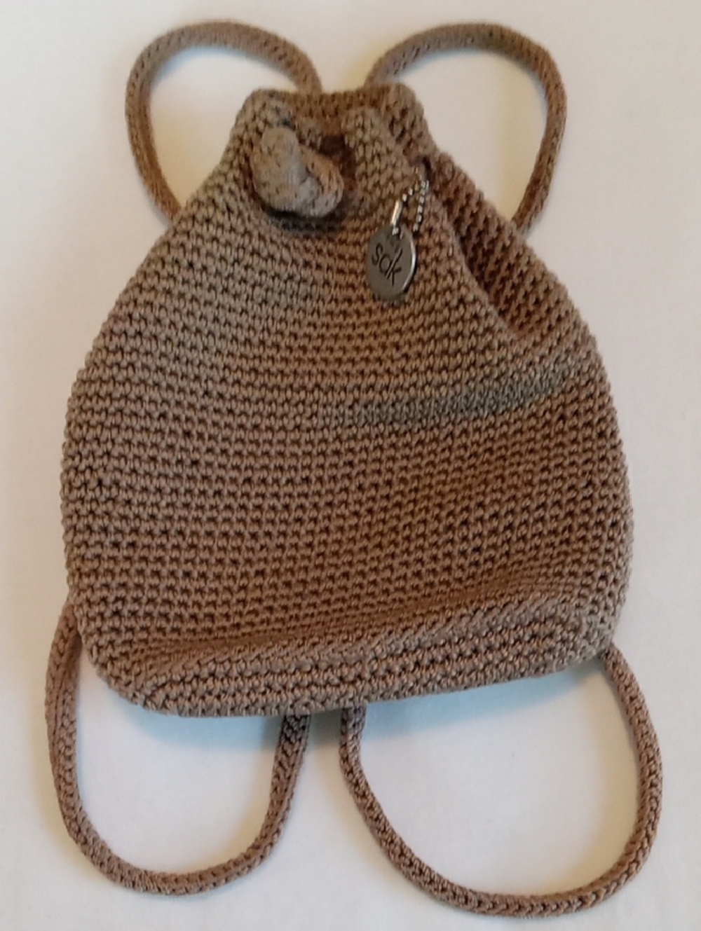 The Sak Woven Macrame Mini Backpack